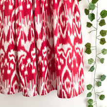Load image into Gallery viewer, Ikat Print Cotton Midi Skirt