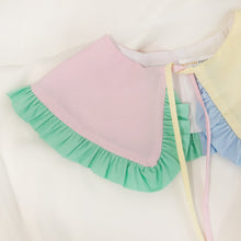 Load image into Gallery viewer, Pastel Colour Block Cotton Detachable Collar