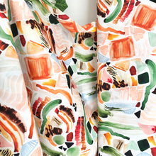Load image into Gallery viewer, Watercolour Print Cotton Midi Skirt