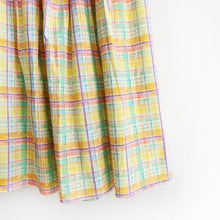 Load image into Gallery viewer, Pastel Check Cotton Midi Skirt