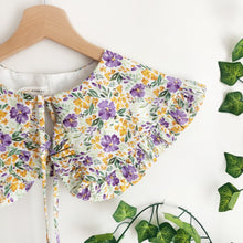Load image into Gallery viewer, Purple Floral Print Detachable Collar