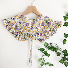 Load image into Gallery viewer, Purple Floral Print Detachable Collar