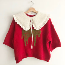 Load image into Gallery viewer, Oversized Sherpa Collar, Frill collar, Detachable Frill collar