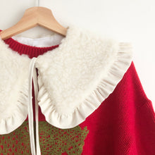 Load image into Gallery viewer, Oversized Sherpa Collar, Frill collar, Detachable Frill collar