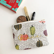Load image into Gallery viewer, Personalised Pumpkin Print Pouch Bag
