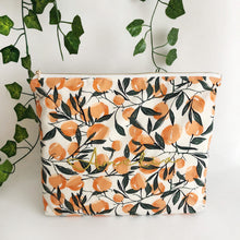 Load image into Gallery viewer, Personalised Peach Print Pouch Bag