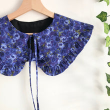 Load image into Gallery viewer, Purple Floral Print Detachable Collar
