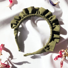 Load image into Gallery viewer, Khaki Rouched headband