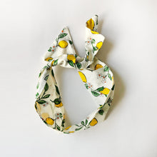 Load image into Gallery viewer, Lemon Print Cotton Wire Headband