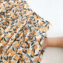 Load image into Gallery viewer, Peach Print Cotton Midi Skirt