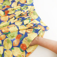 Load image into Gallery viewer, Fruit Print Lurex Midi Skirt