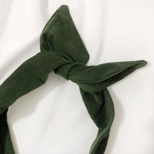 Load image into Gallery viewer, Olive Green Corduroy Wire Headband