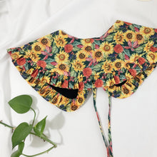 Load image into Gallery viewer, Field of Sunflower Cotton Detachable Collar