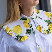 Load image into Gallery viewer, Lemon Tree Print Cotton Detachable Collar