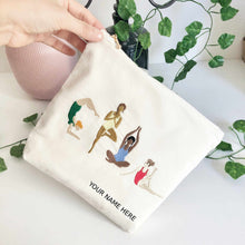 Load image into Gallery viewer, Personalised Yoga Embroidery Corduroy Pouch Bag
