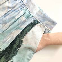 Load image into Gallery viewer, Van Gogh Printed Cotton Midi Skirt, Art Print Skirt