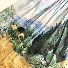 Load image into Gallery viewer, Van Gogh Printed Cotton Midi Skirt, Art Print Skirt