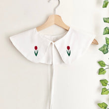 Load image into Gallery viewer, Tulip White Cotton detachable Collar