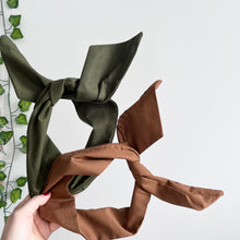 Load image into Gallery viewer, Kahki Cotton Wire Headband
