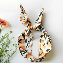 Load image into Gallery viewer, Peach Cotton Wire Headband
