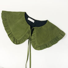 Load image into Gallery viewer, Olive Green Corduroy Cotton Detachable Collar
