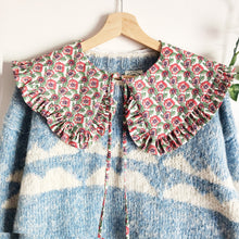 Load image into Gallery viewer, Spring Floral Print Frill Cotton Detachable Collar
