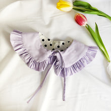 Load image into Gallery viewer, Kids Pastel Purple Cotton Detachable Collar
