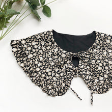 Load image into Gallery viewer, Leopard Print Cotton Removable Frill collar, Detachable Collar
