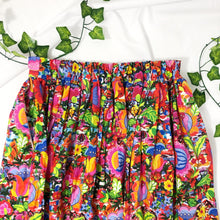 Load image into Gallery viewer, Vibrant Floral Print Cotton Midi Skirt
