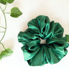 Load image into Gallery viewer, Green Silk Scrunchie
