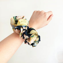 Load image into Gallery viewer, Silk Chiffon Summer Floral Scrunchie
