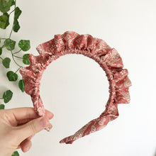 Load image into Gallery viewer, Rose Paisley Rouched headband
