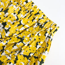 Load image into Gallery viewer, Yellow Floral Print Midi Skirt
