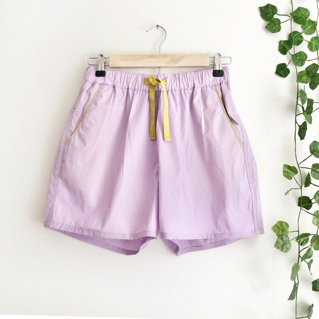 Lilac Cotton PJ Shorts
