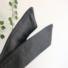 Load image into Gallery viewer, Charcoal grey 100% Linen Wire Headband
