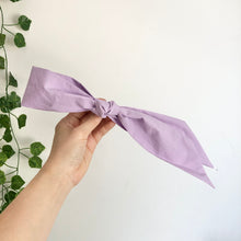 Load image into Gallery viewer, Lavender Ribbon Bow Barrette, Large Bow Hair Clip
