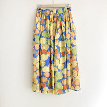 Load image into Gallery viewer, Fruit Print Lurex Midi Skirt
