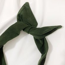 Load image into Gallery viewer, Olive Green Corduroy Wire Headband
