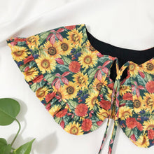 Load image into Gallery viewer, Field of Sunflower Cotton Detachable Collar
