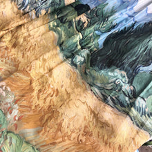 Load image into Gallery viewer, Van Gogh Printed Cotton Midi Skirt, Art Print Skirt
