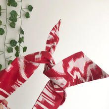 Load image into Gallery viewer, Red Ikat Print Cotton Wire Headband
