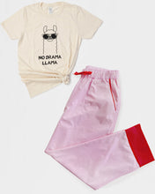 Load image into Gallery viewer, Pink/Red Cotton Pyjama Set
